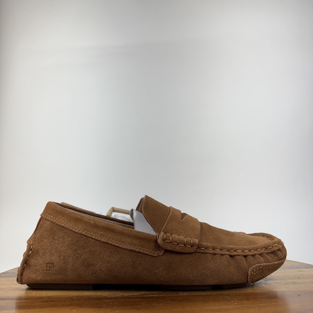 New Mens Gentle Souls Mateo Brown Leather Casual Driver Penny Loafers Size 11 M